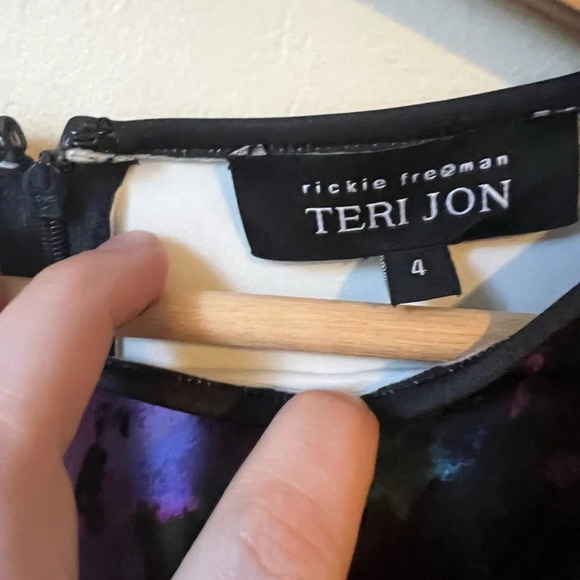 Rickie Freeman Teri Jon Womens Floral Print Dress, size 4 - Picture 5 of 5